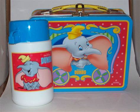 Walt Disney's DUMBO Metal Lunch Box W/Thermos by 